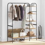 vidaXL Porte-vêtements Beige 120 x 44 x 160 cm Bois d'ingénierie