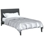 vidaXL Duvet complet toute l'année Argenté 220 x 155 cm