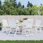 vidaXL Coussins de chaise lot de 6 beige 50x50x7 cm tissu oxford