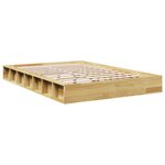 vidaXL Cadre de lit sans matelas 120x200 cm bois massif de chêne