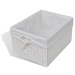vidaXL Buffet de rangement Blanc