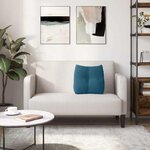 vidaXL Coussin de Dos Bleu 45 x 24 x 50 cm Velours