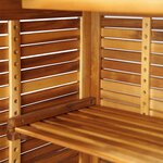 vidaXL Table de bar 110 x 50 x 105 cm Bois d'acacia massif