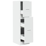 vidaXL Armoire d'apothicaire blanc 30x41x118 cm bois d'ingénierie