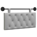 vidaXL Tête de lit suspendue Gris nuage Tissu