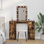 vidaXL Table de Toilette Marron 102 x 33 x 135 cm Bois d'ingénierie
