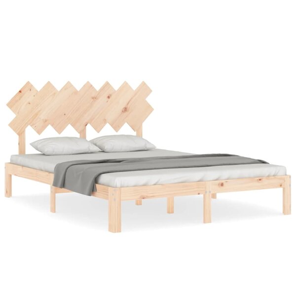 vidaXL Cadre de lit sans matelas 140x190 cm bois de pin massif