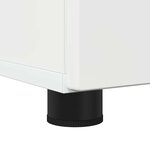 vidaXL Cabinet de salle de bain Blanc brillant 30 x 35 x 95 cm