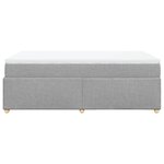 vidaXL Sommier à lattes de lit avec matelas Gris clair 120x200cm Tissu