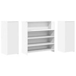 vidaXL Bureau de réception blanc 180x50x103 5 cm bois d'ingénierie