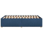vidaXL Cadre de lit sans matelas bleu 120x200 cm tissu