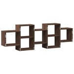 vidaXL Étagère murale chêne marron 129x18x42 cm bois d'ingénierie