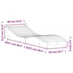 vidaXL Chaise longue cire marron 205x60x31 5 cm bois massif de pin