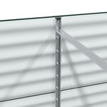 vidaXL Bac de jardin surélevé Vert 400x80x81 cm en acier galvanisé