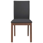vidaXL Chaises à manger coussins 2 Pièces marron bois massif caoutchouc