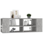 vidaXL Meuble TV mural Gris béton 102x35x35 cm Bois d’ingénierie