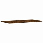 vidaXL Étagères murales 4 Pièces chêne fumé 80x40x1 5cm bois d'ingénierie