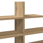 vidaXL Étagère murale chêne artisanal 124 5x18x60 5 cm bois ingénierie