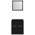 vidaXL Ensemble de meubles salle de bain 2 Pièces chêne noir