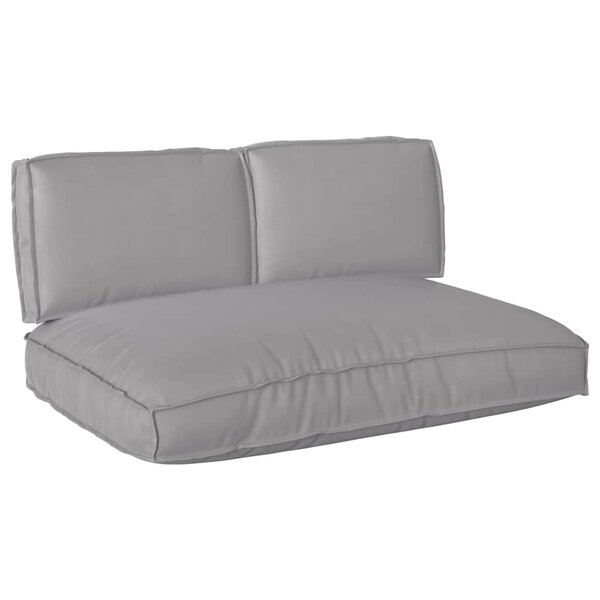 vidaXL Set de coussins de palette 3 Pièces Gris 120 x 80 x 12 cm