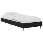 vidaXL Cadre de lit Chêne noir 80 x 200 cm Bois d'ingénierie