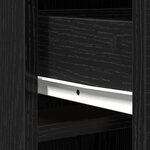 vidaXL Armoire haute en chêne noir - 40x41x135 cm  fabriquée en bois d'ingénierie