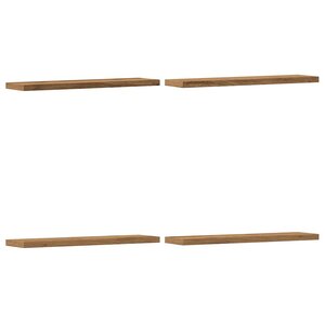 vidaXL Étagères murales 4 Pièces chêne artisanal 40x10x1 5 cm