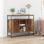 Buffet vidaXL en bois ancien 100x35x80 cm en bois aggloméré et acier