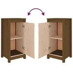 vidaXL Buffet marron miel 39x35x80 cm bois massif de pin