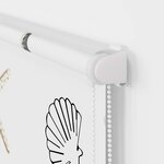 vidaXL Store enrouleur de douche avec cassette largeur du tissu 106 cm