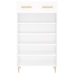vidaXL Armoire à chaussures blanc 60x35x105 cm bois d'ingénierie
