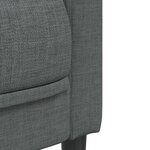 vidaXL Ensemble de canapés 2 Pièces gris foncé tissu