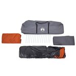 vidaXL Tente familiale dôme 8 personnes gris orange libération rapide