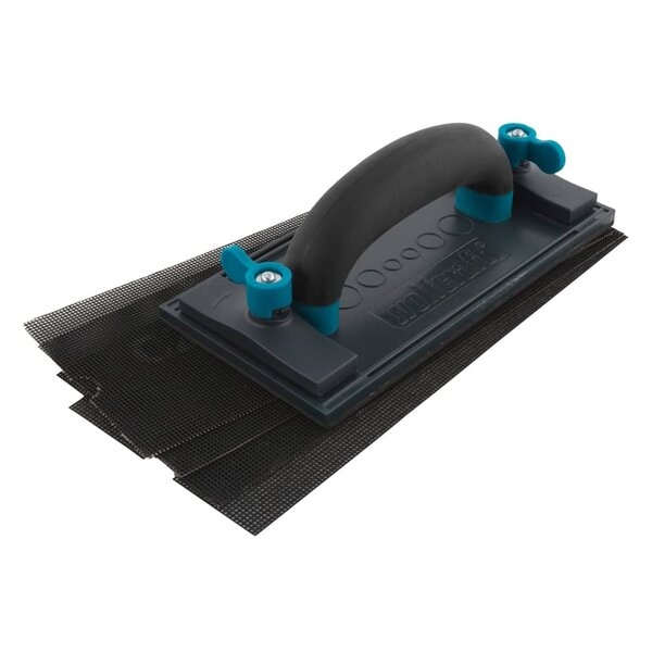 wolfcraft Ponceuse à main avec 4 feuilles de papier abrasif 8722000