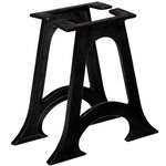 vidaXL Pied de table base 2 Pièces Base voûtée Cadre en A Fonte
