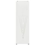 vidaXL Porte-parapluie Blanc 15 5 x 15 5 x 49 cm Acier