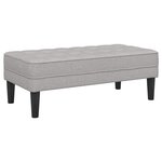 vidaXL banc Gris nuage 113 x 57 x 39 cm tissu