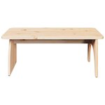 vidaXL Table basse Naturel 80 x 50 x 31 cm Bois massif en pin