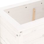 vidaXL Jardinière blanc 82 5x40x39 cm bois massif de pin