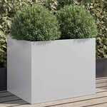vidaXL Jardinière argenté 62x47x46 cm acier galvanisé