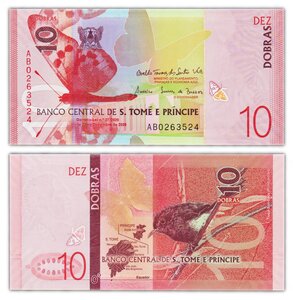 Billet de collection 10 dobras 2020 sao tomé et principe - neuf - p77