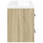 vidaXL Ensemble de meubles de salle de bain 2 Pièces chêne sonoma