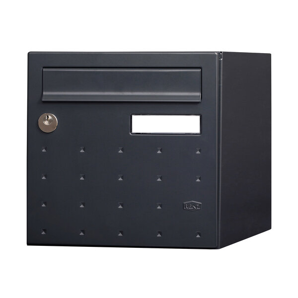 Boîte aux lettres 2 portes cubysm gris anthracite ral 7016m