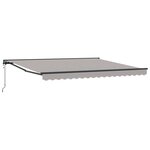 vidaXL Cadre d'auvent Gris clair 400 × 300 cm