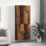 vidaXL Haut Armoire Bois ancien 69 5 x 34 x 180 cm Bois d'ingénierie