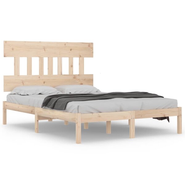 vidaXL Cadre de lit sans matelas 140x200 cm bois massif