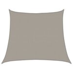 vidaXL Voile d'ombrage 160 g/m² trapèze gris clair 4/5x4 m PEHD