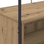 vidaXL Porte-vêtements Marron 100 x 44 x 160 cm Bois d'ingénierie