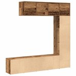 vidaXL Bibliothèques 3 Pièces vieux bois bois d'ingénierie