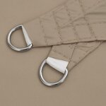 vidaXL Voile de parasol tissu oxford triangulaire 5x5x6 m taupe